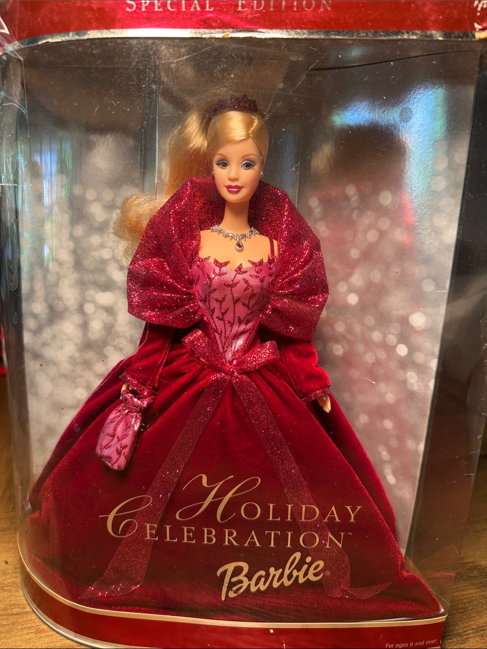 Barbie Holiday Celebration Doll in Deep Pink and Red Ensemble- Special edition